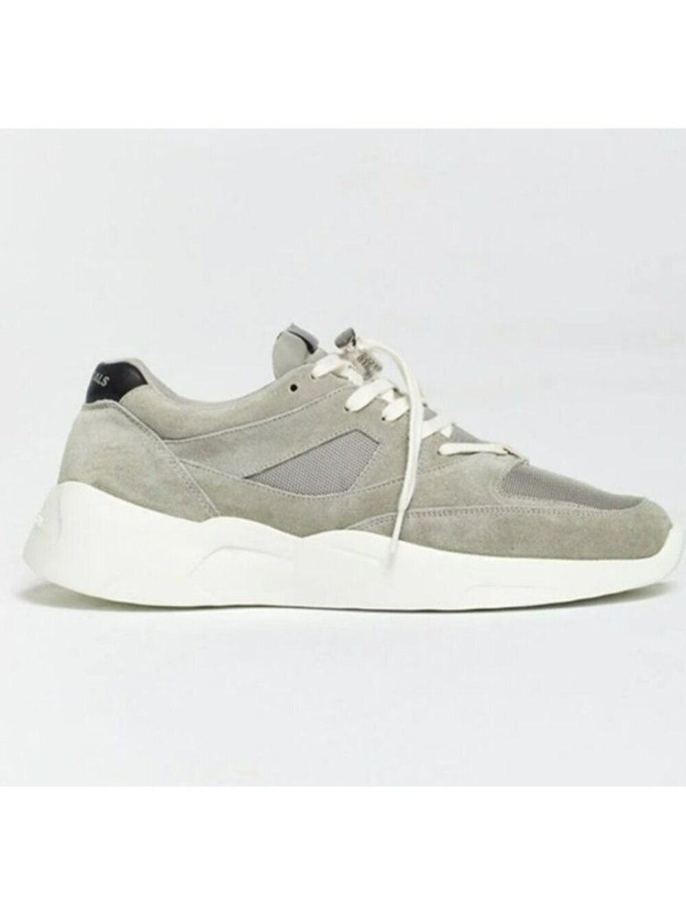 Fear Of God Essentials Mens Suede & Mesh Gray Lace-Up Sneakers Size 42 US (9.5)